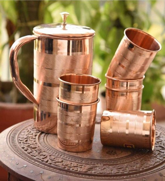 Copper Jug Glass set, Certification : ISI Certified