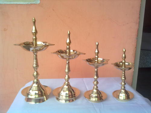 Karla Brass Diya & Brass Diya, for Pooja, Size : Multisize