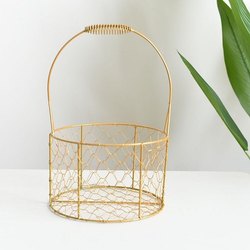 Round Artificial Diamond Basket, for Jewellery Use, Color : Light Blue
