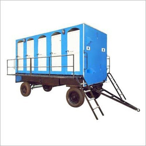 NF PVC Mobile Toilet Van, Color : Blue