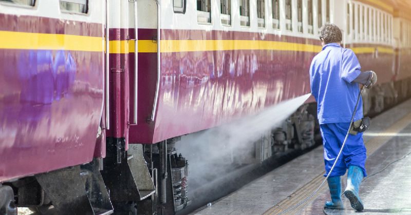 Railway Coach Washing System