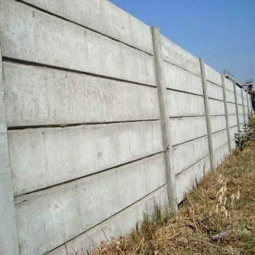 Polished concrete compound wall, for Construction, Size : Standard