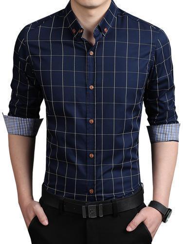 Men's Fashion Cotton Check Shirt, Size: M, L and XL at Rs 500 in Ahmedabad