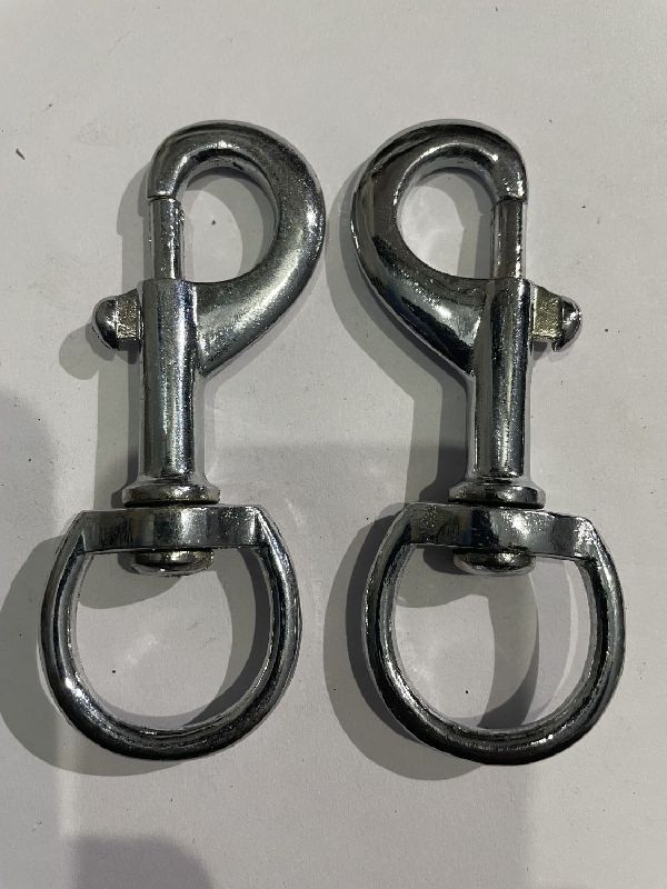 Polished Zinc Snap Hooks, for Hanging, Lifting, Size : Standard