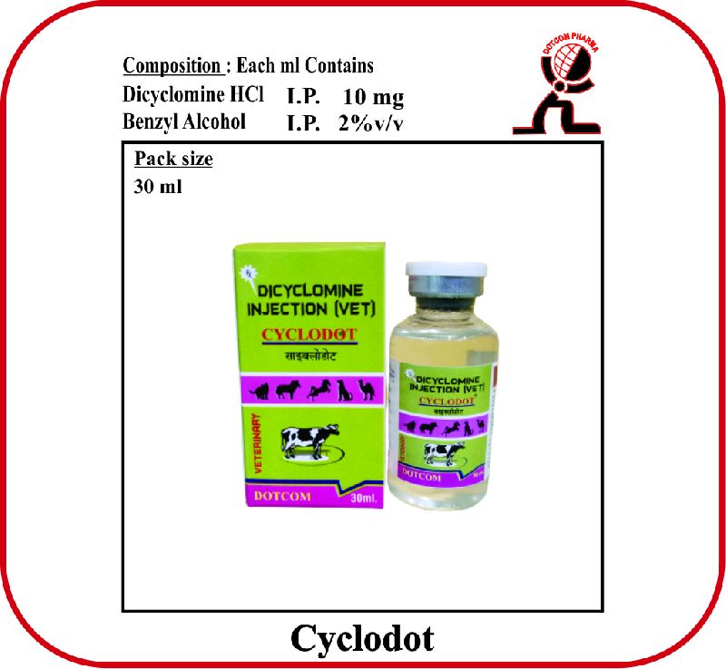 DICYCLOMINE HCL INJECTION CYCLODOT