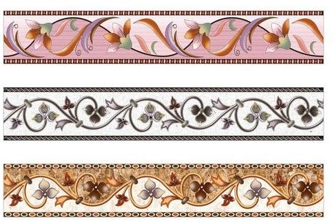 Polished Ceramic Border Tiles, for Construction, Pattern : Printed