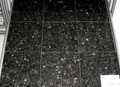 Square Polish Black Pearl Granite Tiles