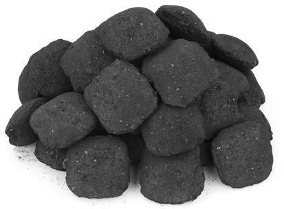 Dark Black Solid charcoal briquettes, for High Heating, Steaming, Purity : 90%