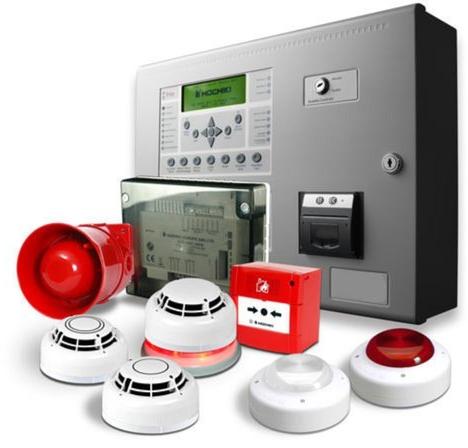 Mild Steel Security Fire Alarm System, Color : Grey