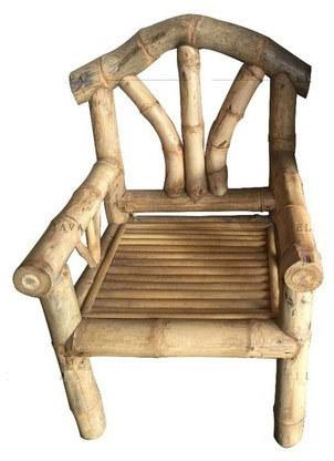 Bamboo Chair, for Home, Color : Brown