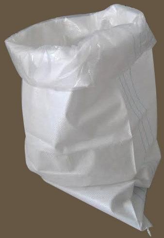 White PP Woven Sack Bag, Pattern : Plain