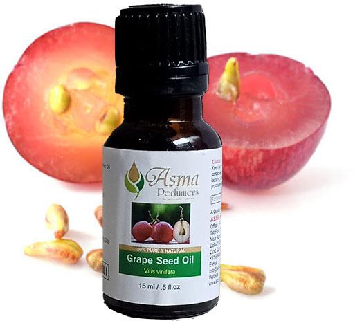 Asma Perfumers Grape Seed Carrier Oil, Packaging Size : 15ml, 50ml, 100ml, 300ml, 500ml 1000ml