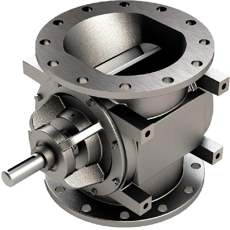 Rototech Cast Iron Power Coated rotary airlock valve, Size : Standard Size