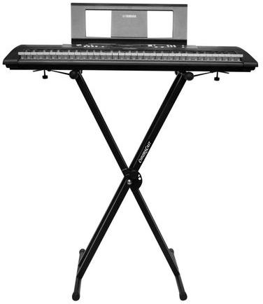 Metal Music Keyboard Stand, Color : Black