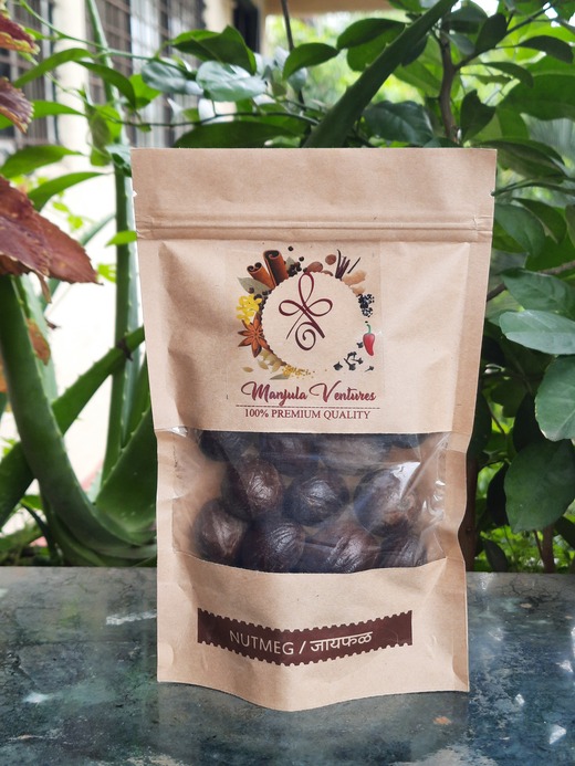 Manjula Ventures Organic nutmeg, Packaging Type : Craft Paper