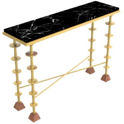 Polished Plain Metal rectangle table, Style : Classic