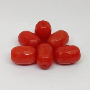 Agate Barrel Beads, Color : Orange