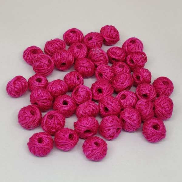 Cotton Thread Beads, Color : Pink