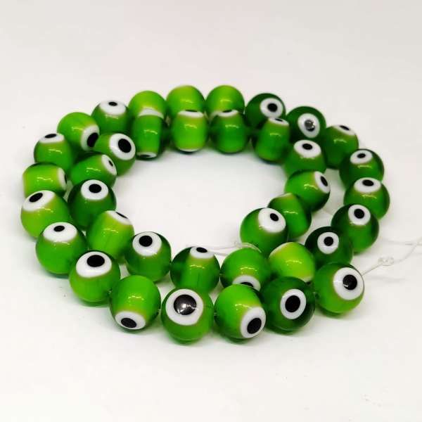 Evil Eye Beads, Size : 10mm