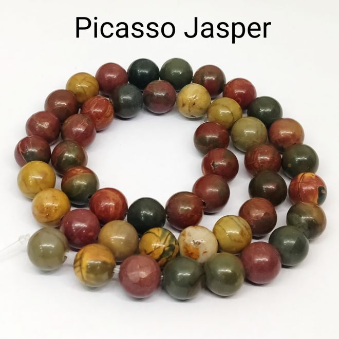Picasso Jasper Natural Gemstone Beads