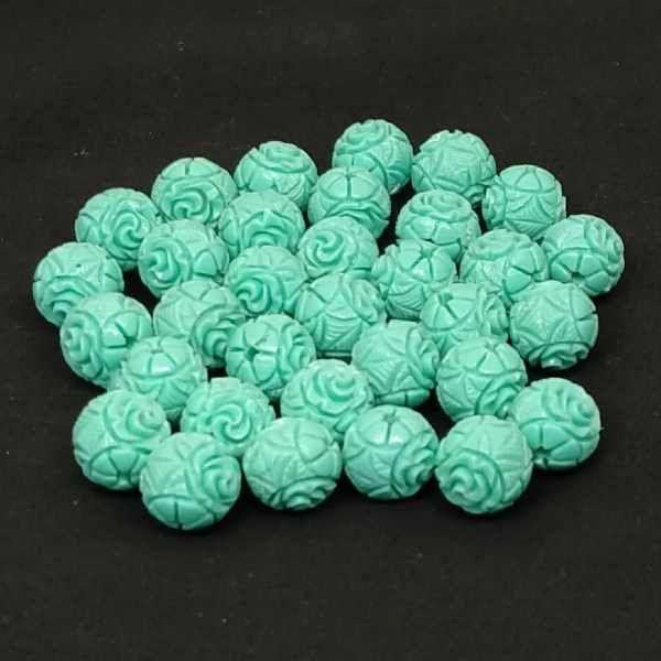 Synthetic Coral Beads, Color : Turquoise Blue