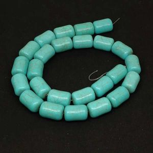 Synthetic Turquoise Cylinder, Color : Blue