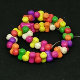 Synthetic Turquoise Tumble Beads, Color : Multicolour