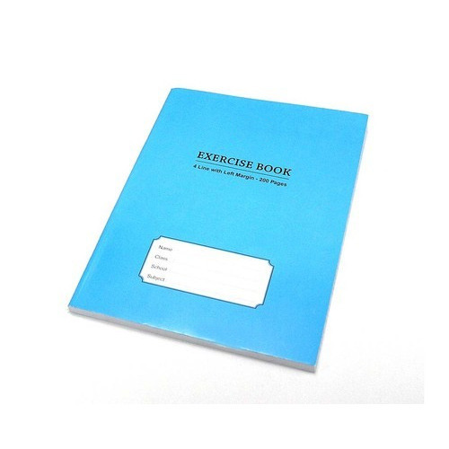 Plain Exercise Notebook, Cover Material : Paper