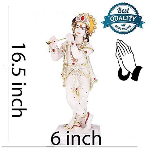 Traditional Marble Krishna Idol, for Home