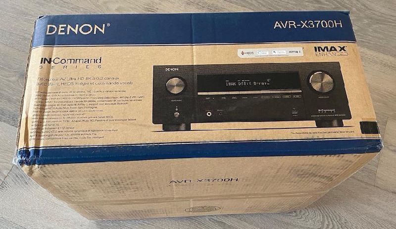 Denon AVR-X3700H 8K Ultra HD 9.2 Channel (105Watt X 9) AV Receiver 2020 Model - 3D Audio &amp;amp; Video wit