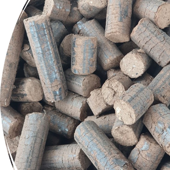 Cylindrical Sawdust Briquettes