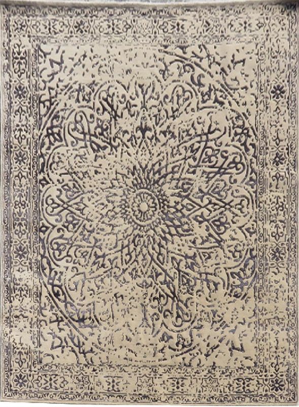 Master Arts Rectangular Smooth Handknotted bamboo silk rug, for Home, Office, Hotel, Packaging Type : Roll