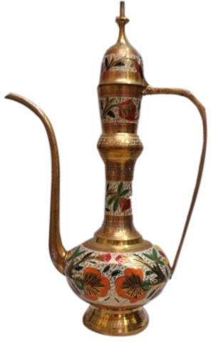 Brass Surahi, for Decoration, Color : Golden