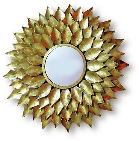 Polished Brass Wall Mirror, for Household, Hotels, Interior, Specialities : Scratch Proof, Long Lasting