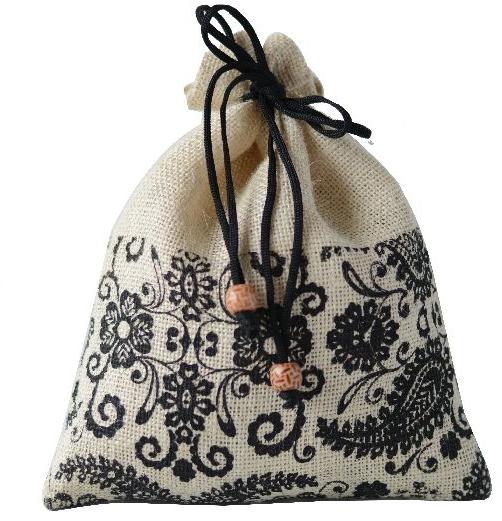 Jute Pouch Bag, for Good Quality, Easily Washable, Anti Bacterial, Pattern : Printed