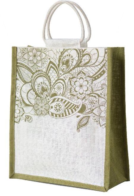 Printed jute shopping bag, Packaging Type : Plastic Packet