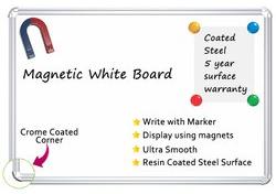 Resin Coated Steel Surface Aluminium Magnetic White Board