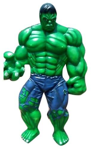 Fiberglass Hulk Cartoon Statue, Color : Green