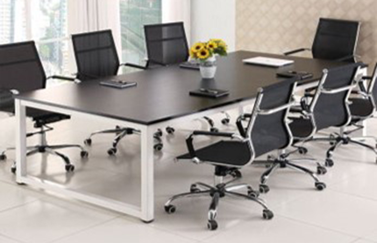 Polished Steel O Pack Conference Table, for Office Use, Size : Standard