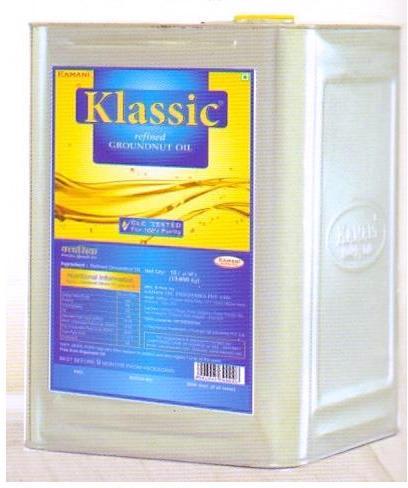 Klassic Refined Groundnut Oil, for Cooking, Form : Liquid
