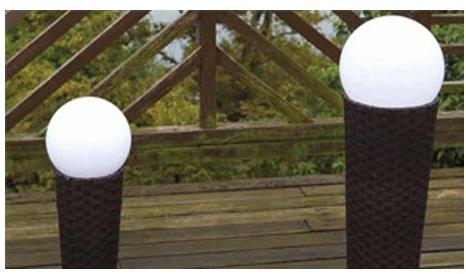 LED Synthetic Wicker Moon Lights Lamp, for Garden, Terrace, Balcony, Hotel, Restaurants, Lighting Color : Customized