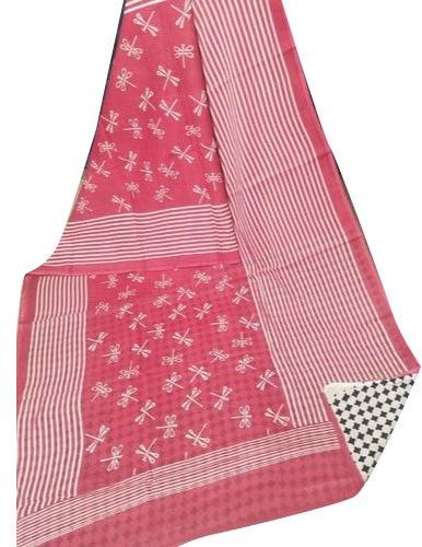 Shri Fabrics Block Print Cotton Saree, Saree Length : 5.2 m (separate blouse piece)