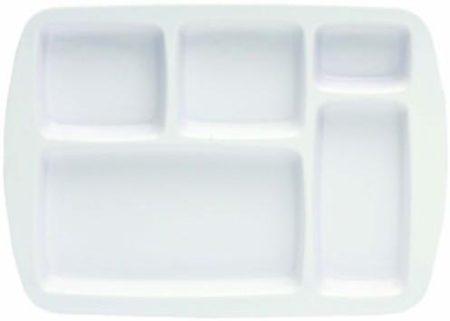 Superware Rectangle Melamine Food Tray, for Restaurant, Color : White