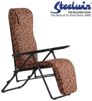 Steelwin Recliner Chair, Color : Brown