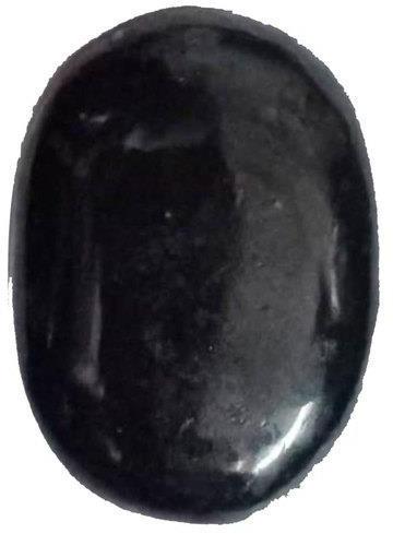 Black Tourmaline Palm Stone, Size : 3 Inch