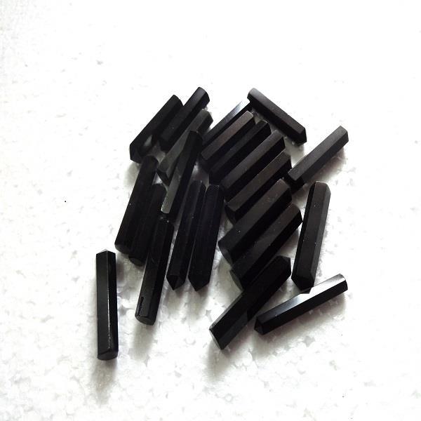 Polished Black Tourmaline Pencil Stone