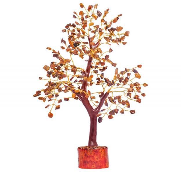 Red Carnelian Gemstone Tree