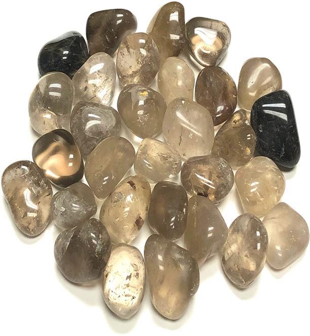 Smoky Quartz Tumbled Stone, Size : Free Size