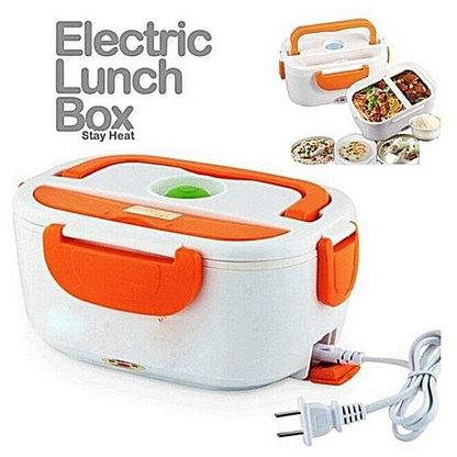 Round Plastic Electric Lunch Box, Color : Multicolor 