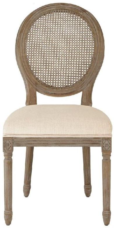 Soni Art Oval Canning Wooden Chair